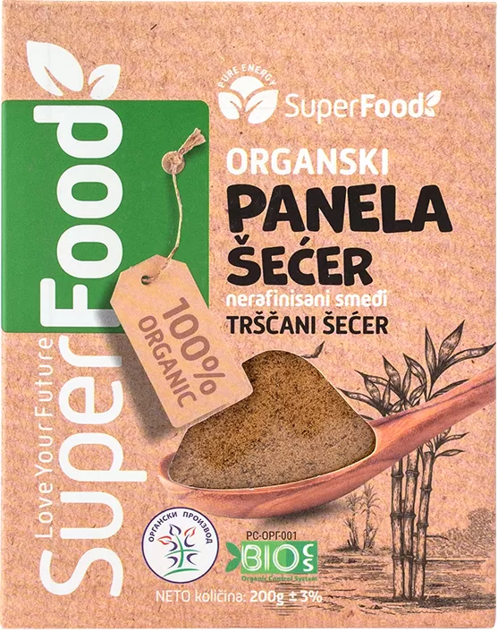 Panela trscani secer organski 200g superfood doo front isolated